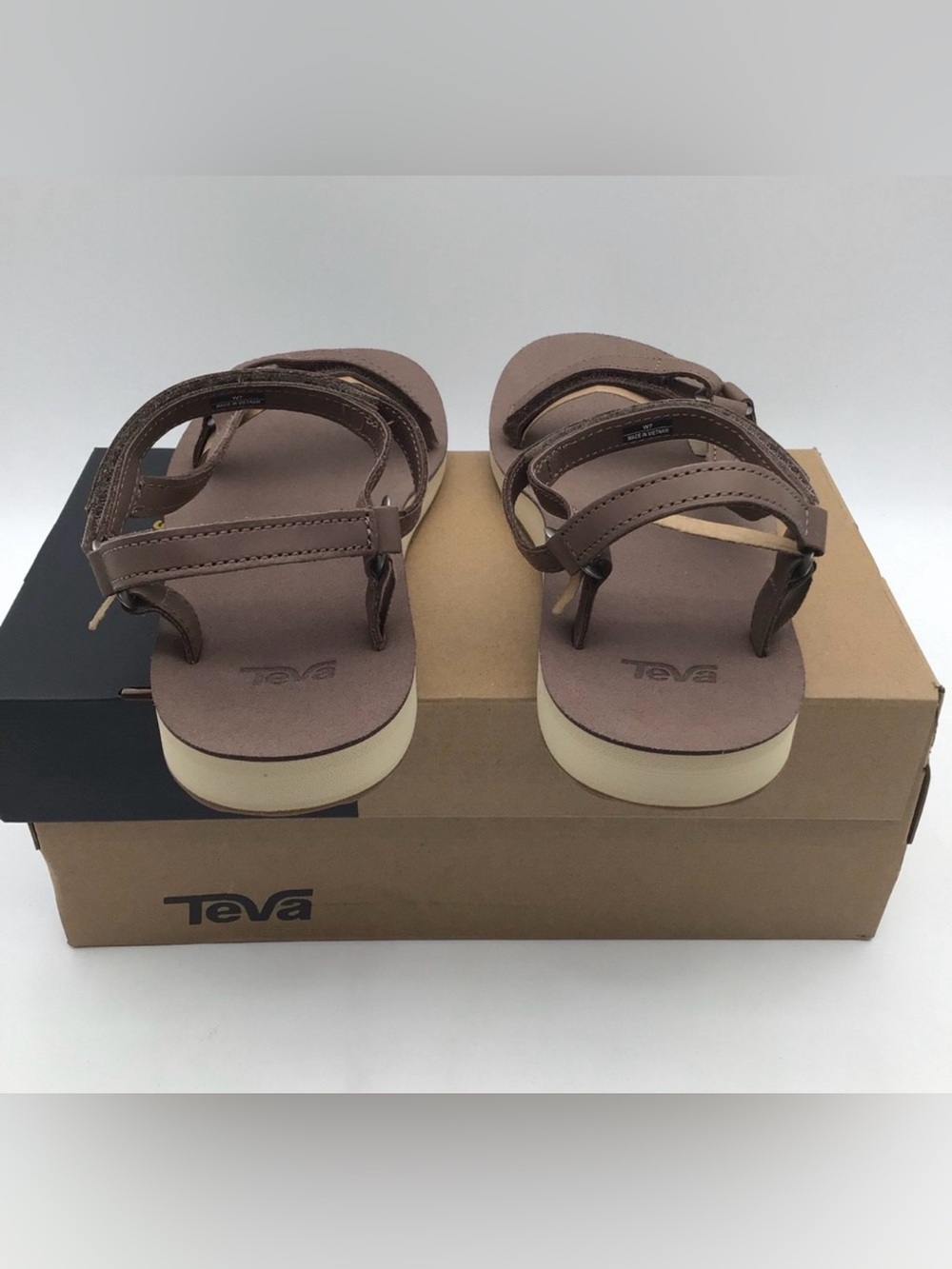Teva Original Univeral Slim Antelope Brown Antelope Brown W7 NEW - Picture 4 of 7